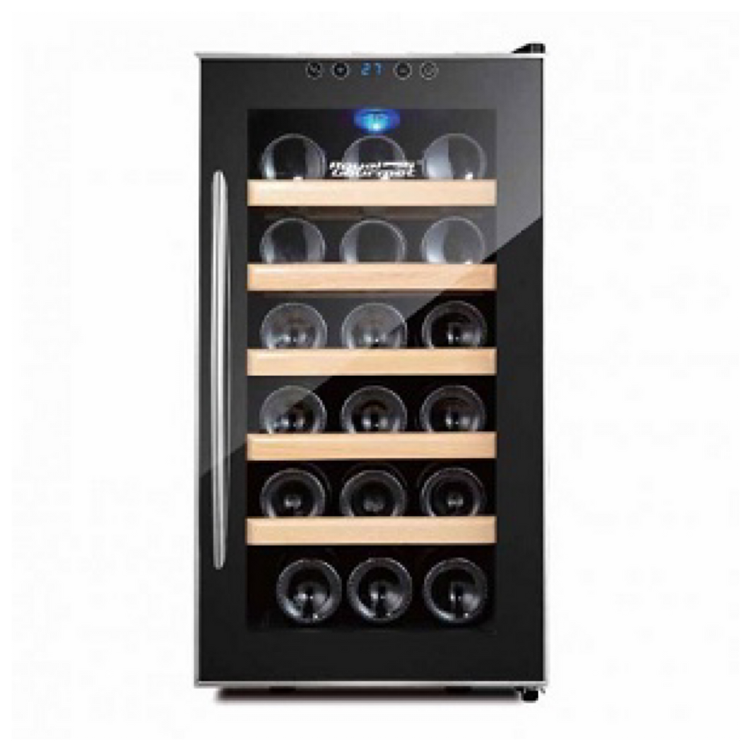 Thermoelectric Wine Cooler , 18 Bottles , Single Zone , Metal