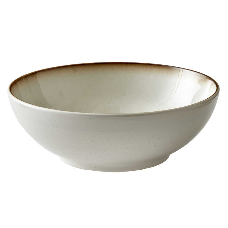 Stoneware Salad Bowl 30 cm Cream, Cream