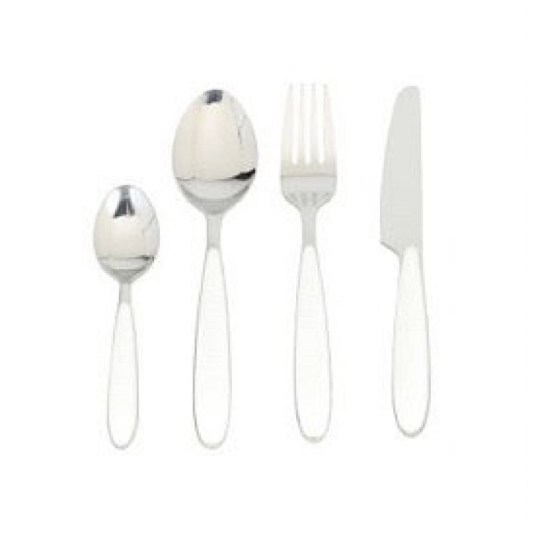 Glossy Grancuci Bianco Cutlery Set 24 pcs