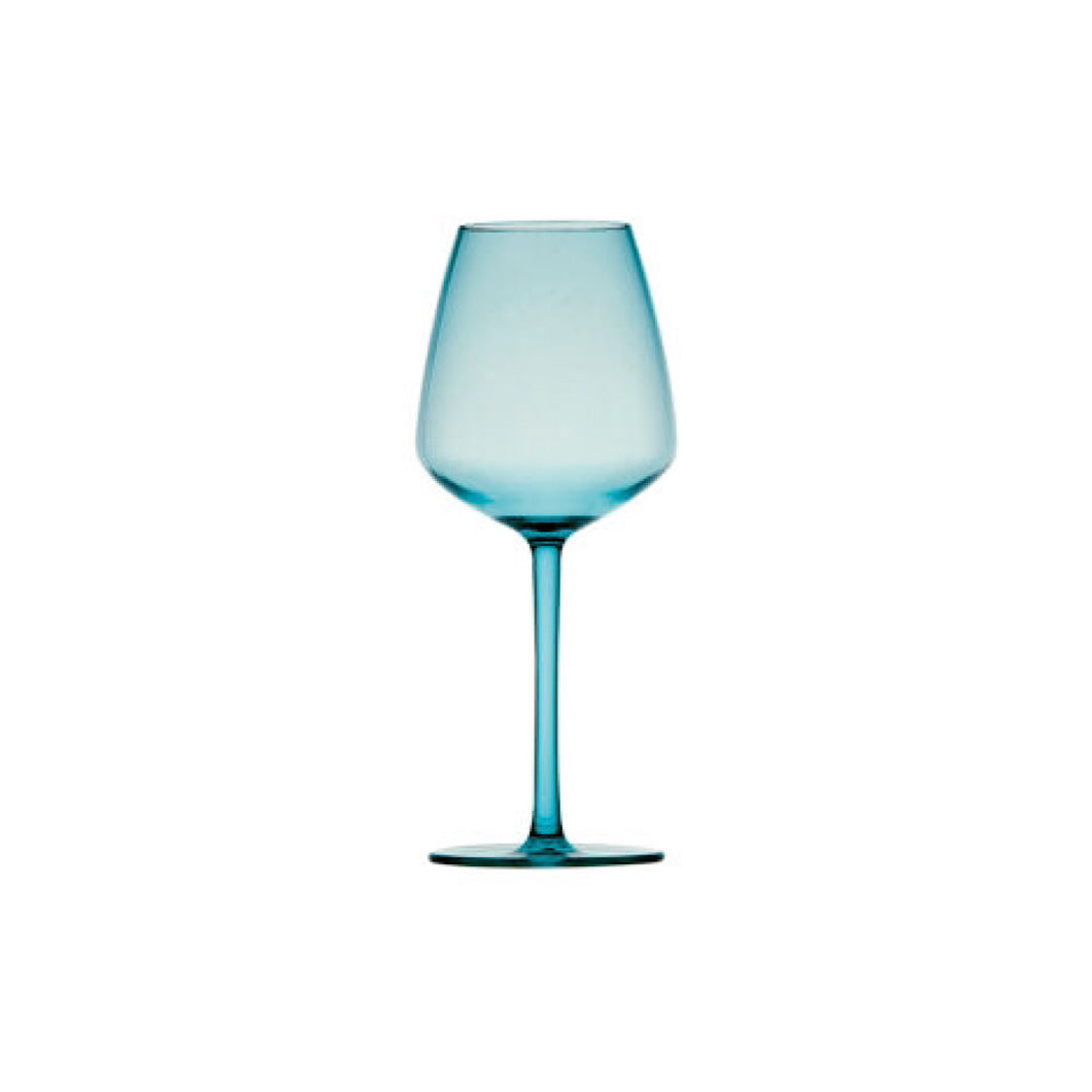 Square-Wine Cup-Tritan Turquoise-Set 6u