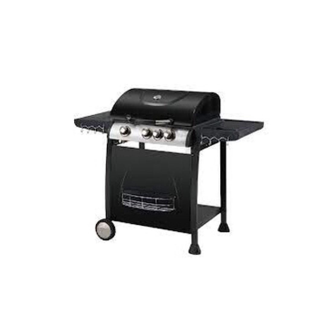 Gaz Barbecue , 3 Burners With Side Burner ,Black