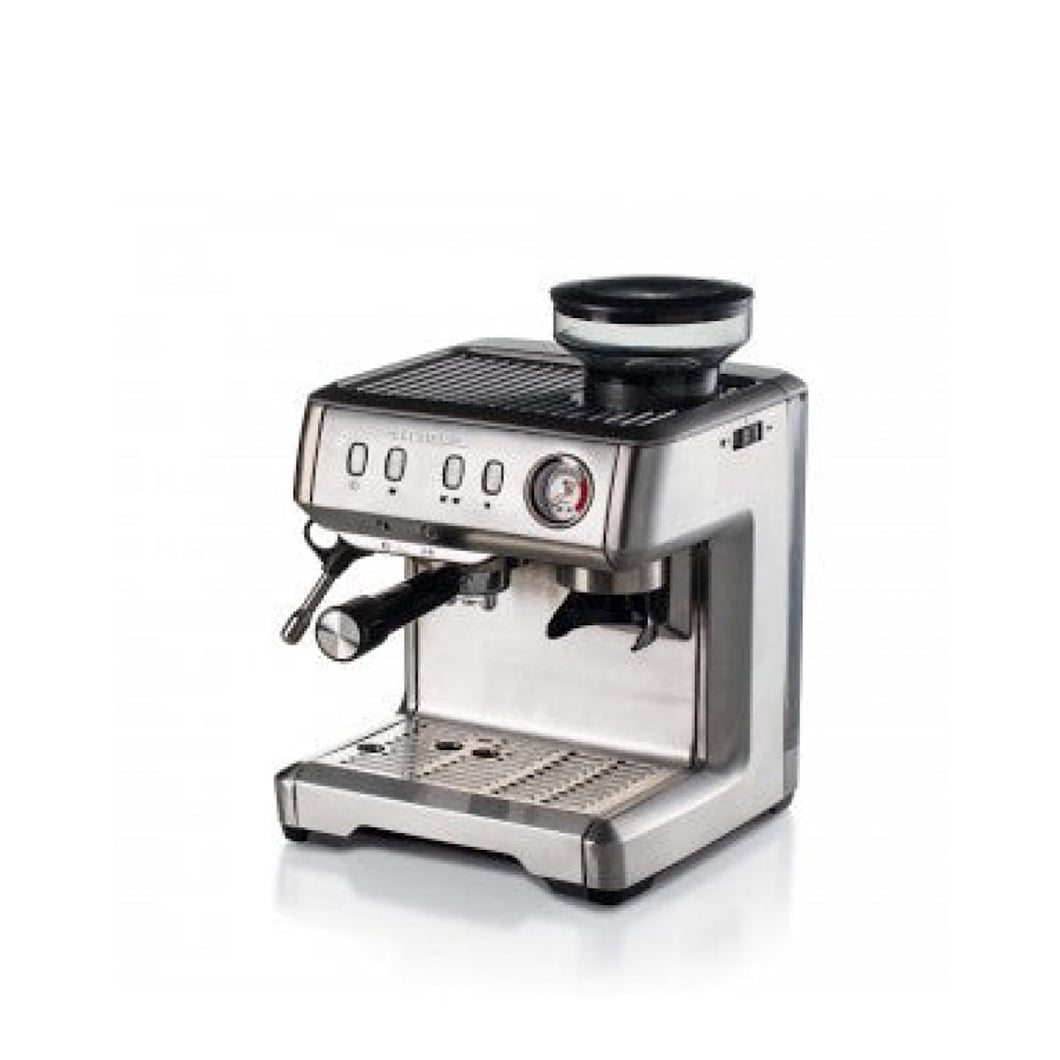 Espresso Coffee Machine In Stainless Steel, Built-in Ginder, 1600W