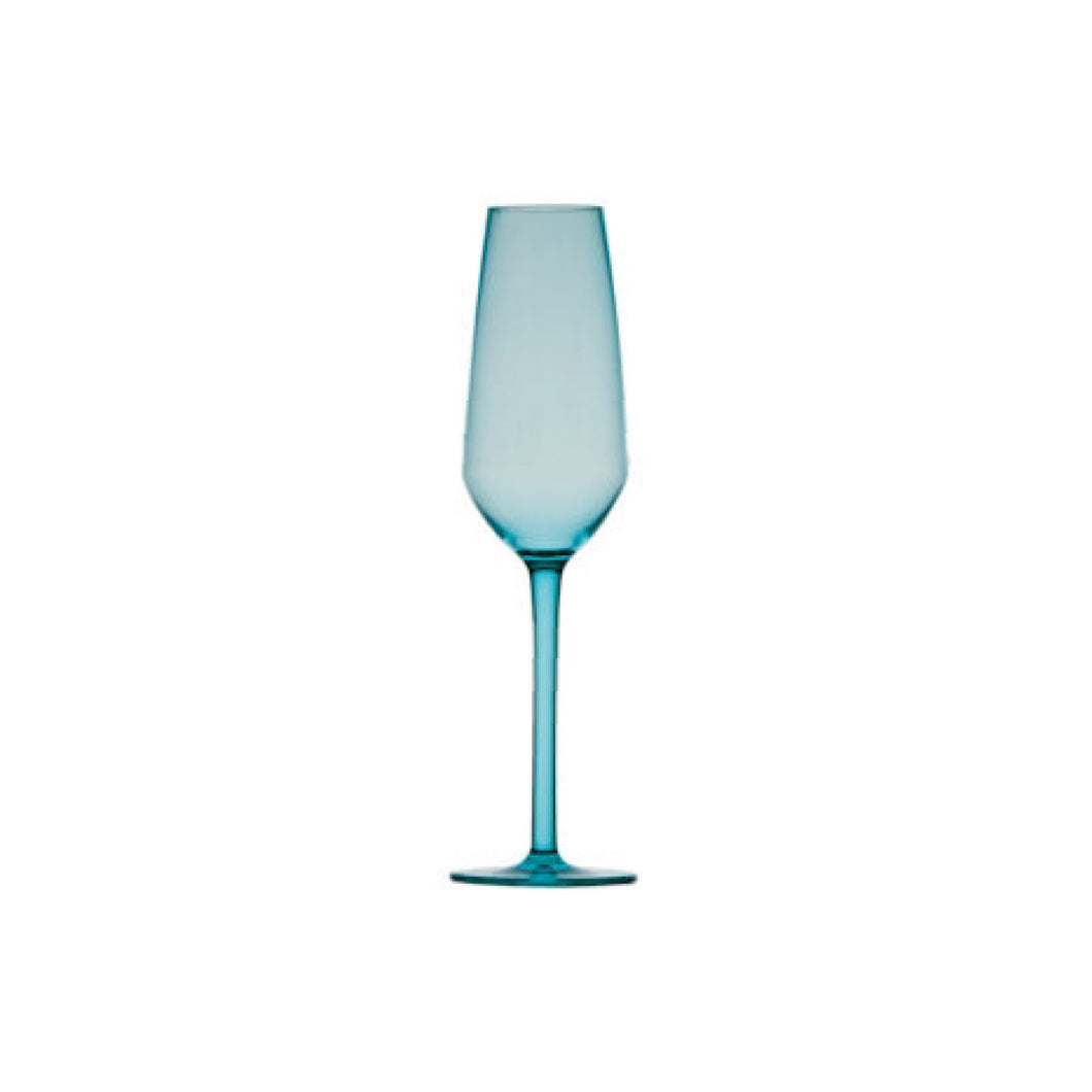 Square-Champagne Cup-Tritan Turquoise-Set 6u