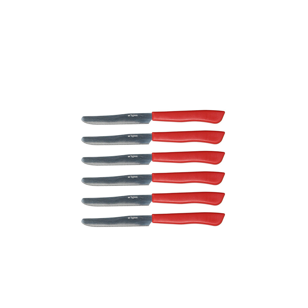 Table Knives Red Set 6pcs Mythos