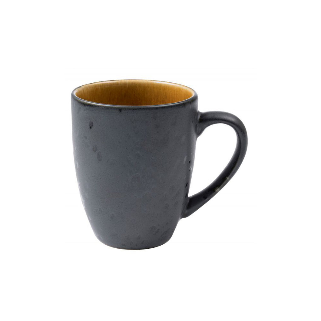 Stoneware Mug With Handle 0.3 l Black Amber