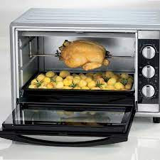 Electric Oven Double Glass Convection Silver 66L 2200W
