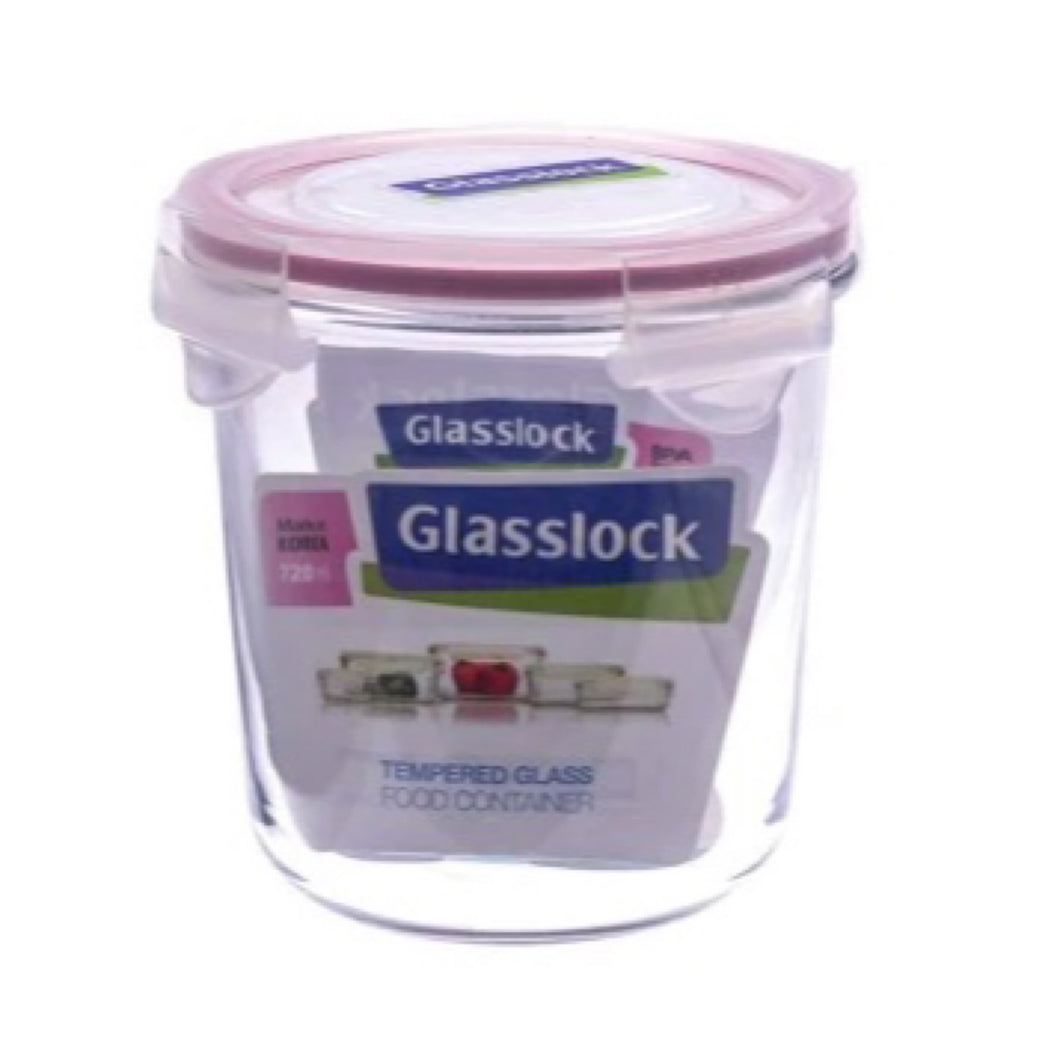 Food Container Glass lock Round 750ml