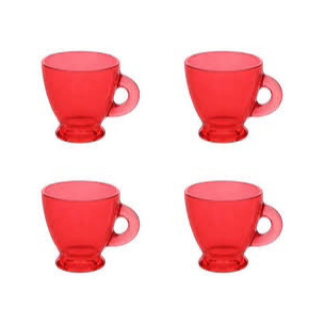 Set 4 coffee cups 85cc Natale passion