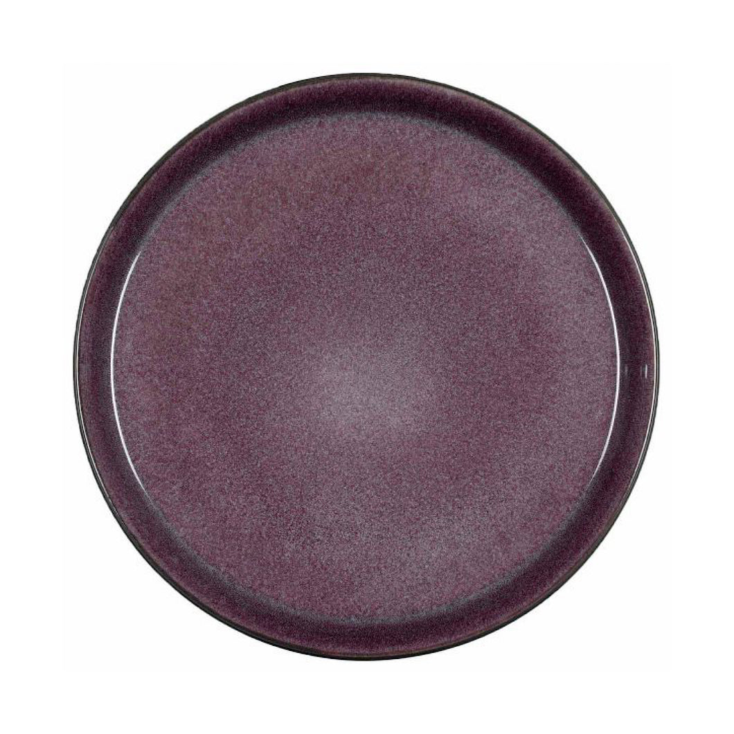 Stoneware Gastro Plate 27cm Black Lilac