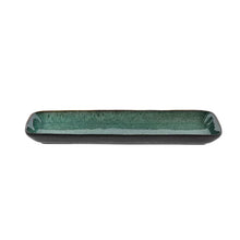 Load image into Gallery viewer, Stoneware Dish 14x38 cm Black, Green
