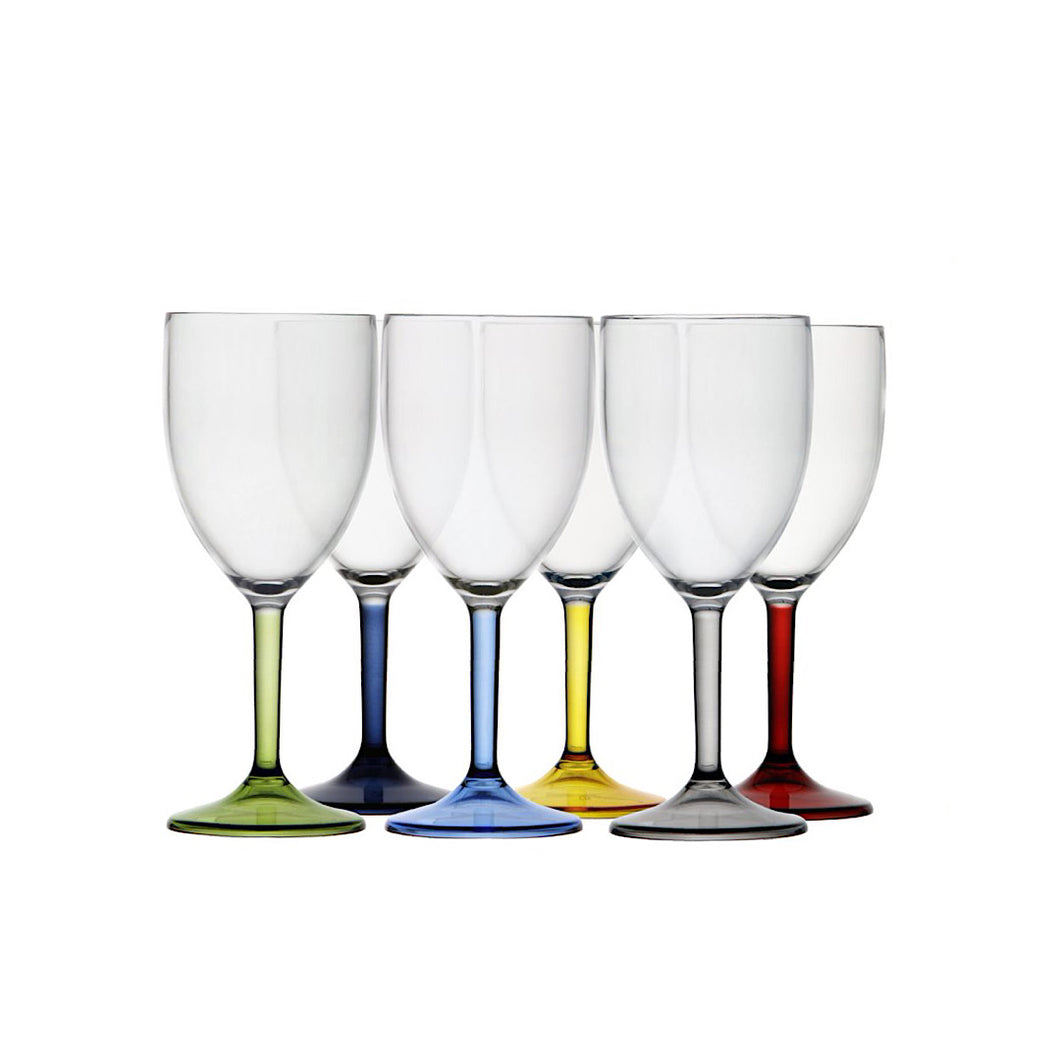 Party - Wine Cup - Colors - Set 6 pcs