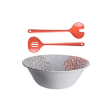 Load image into Gallery viewer, Mare - Salad Bowl&amp;Cutlery Coral
