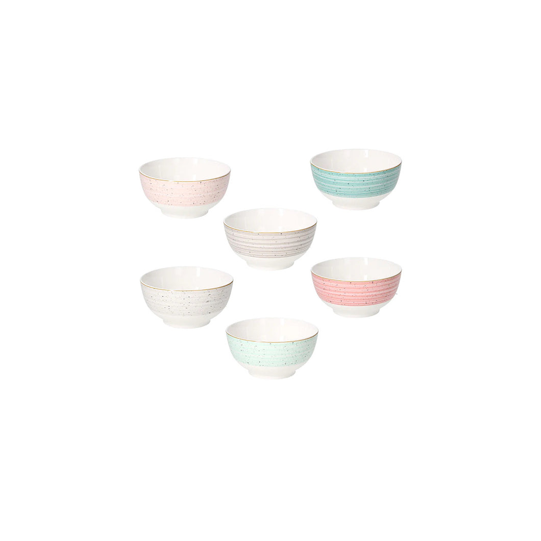 Pepper Bamboo Bowl Set 6pcs, 14cm