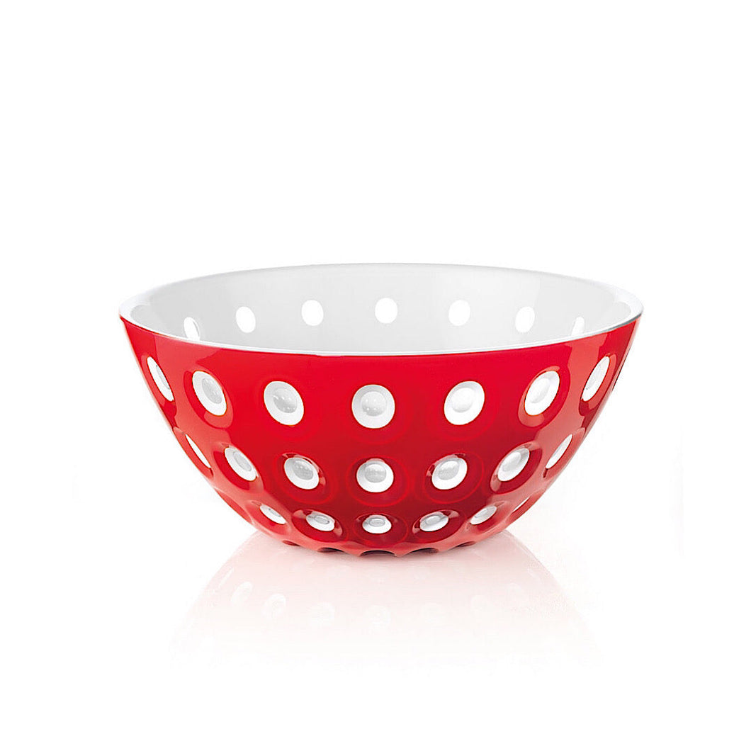 Bowl 25cm Le Murrine Red/White/Transparent Red