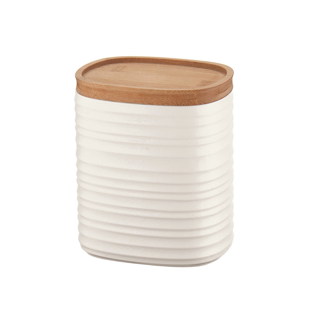 M Storage Jar Tierra Milk White