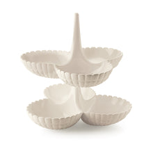 Load image into Gallery viewer, Set of 2 hors d’oeuvres dishes Tiffany Milk white
