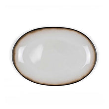 Load image into Gallery viewer, Stoneware Dish 25x36cm Black Cream
