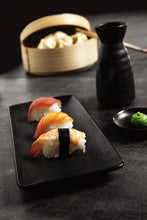 Load image into Gallery viewer, Sashimi Rectangular Plate 28x13.5cm Jap Black
